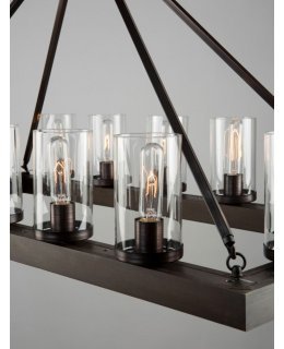 Artcraft  AC10554BU   Jasper Park 14 Light Linear Pendant 